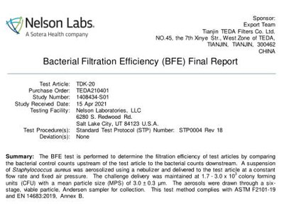 NELSON VFE99檢測報告